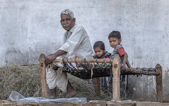 Three on a Charpai