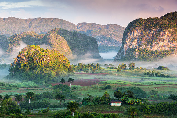 Dawn View of Val des Vinales, Cuba
