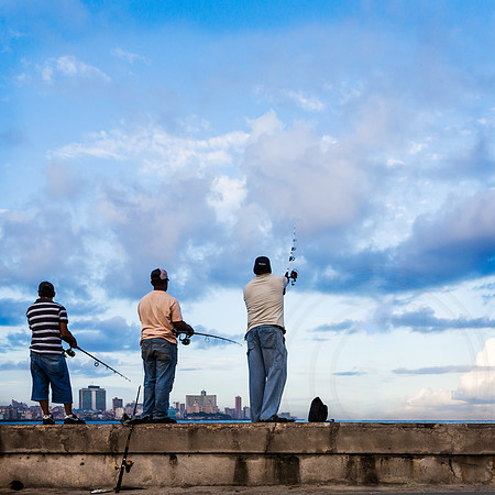 Fishing on the Malecon