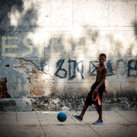 Football on Brazil Street
