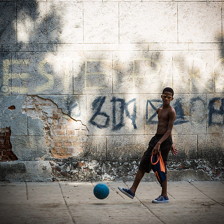 Football on Brazil Street