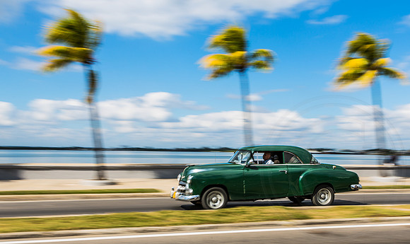 Driving along the Malecon, Cinfuegos