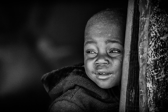 Himba Boy, Left Out 2 B&W