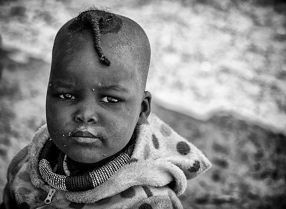 Himba Child B&W