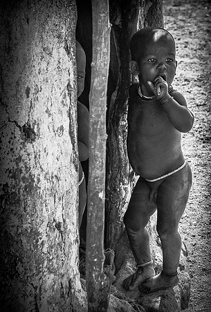 Himba Children 1 B&W