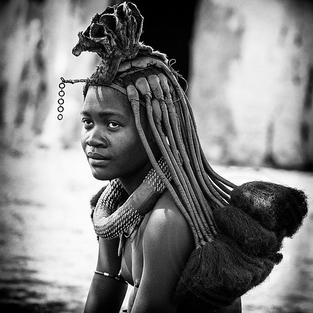 Himba Woman B&W