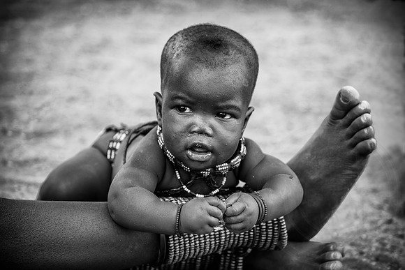Himba, Just Making Myself Comfortable B&W