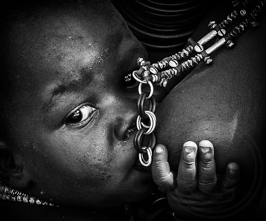 Himba, Me and My Mum B&W