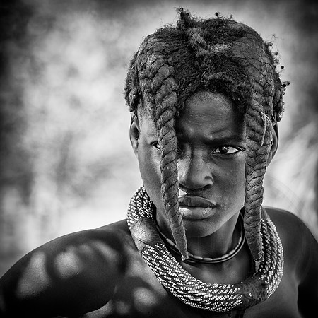 Himba, Young Woman 2 B&W