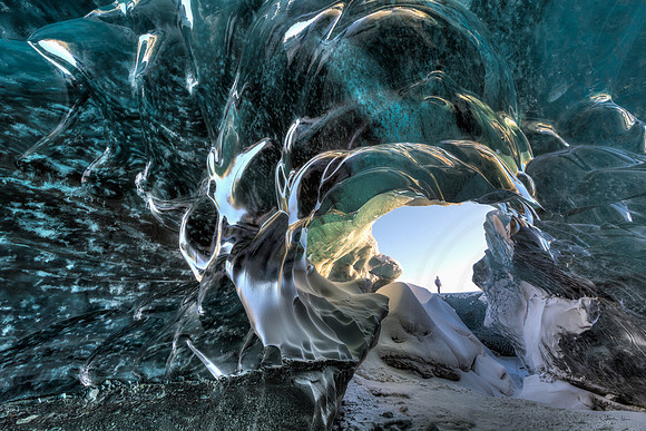 Deeper in, View of the Glacier Entrance