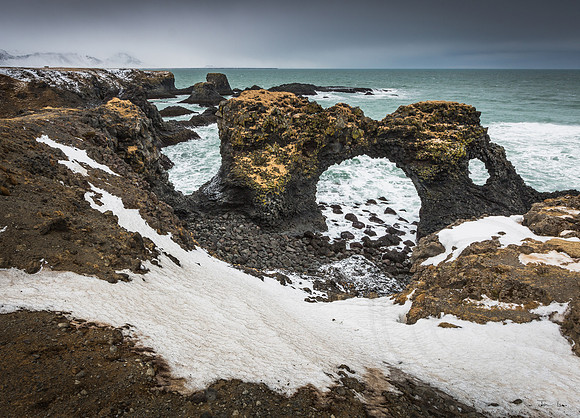 Gatklettur Sea Arch View