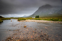Lagangarbh Hut with Buachaille Etive Mor behind
