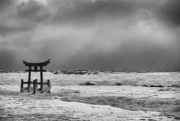 Tori Gate under the Full Force of the Storm