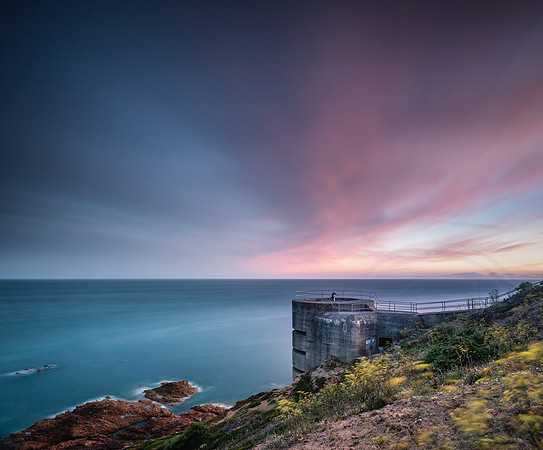 Noirmont at Dusk with WW2 German Fortifications