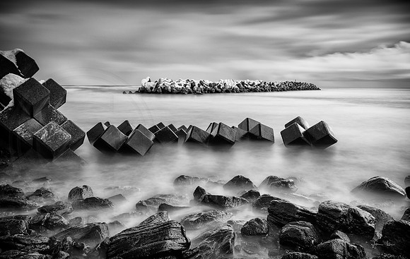 Ohmu Fishing Port and Tetrapod Sea Defences
