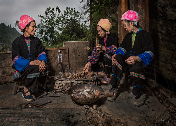 Old Women (Zhuang) Selling Sweet Potato