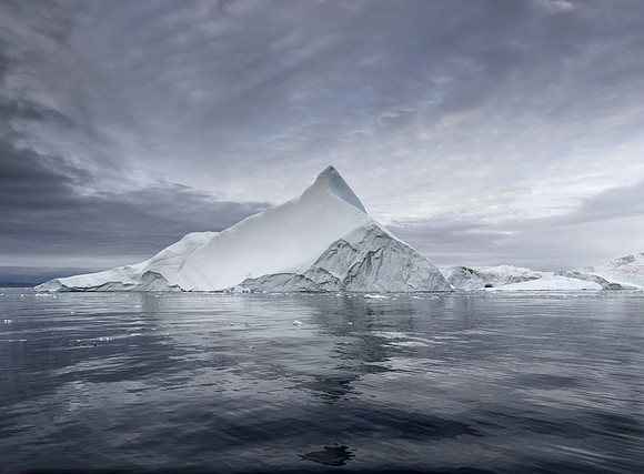 Iceberg with Last Light Coming Through