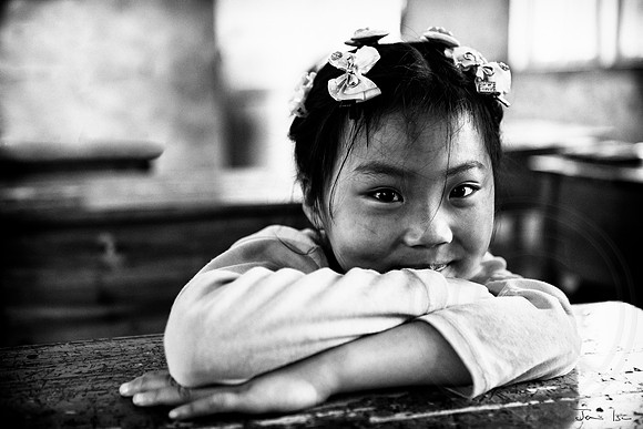 School Girl 1 B&W