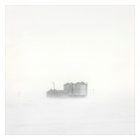 Grain Storage Bins Huddled Together