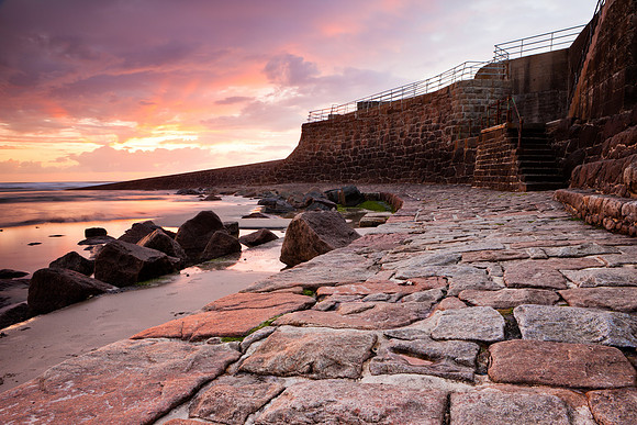 Slipway with Sunset, St Ouen